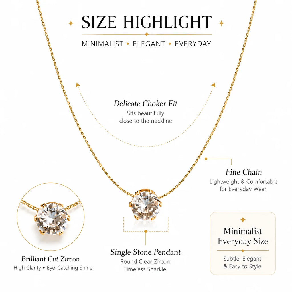 Solis Solitaire necklace