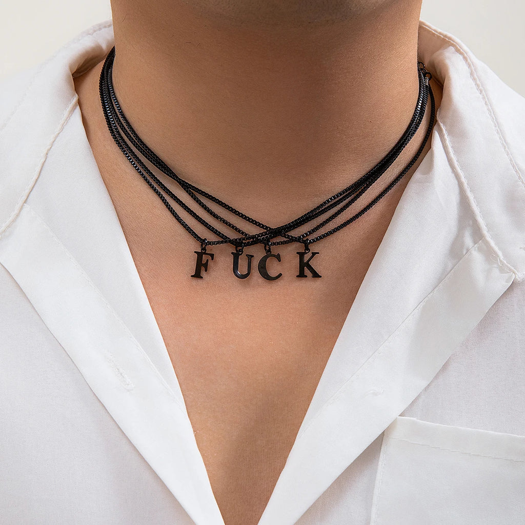 Dark Letter Pendant