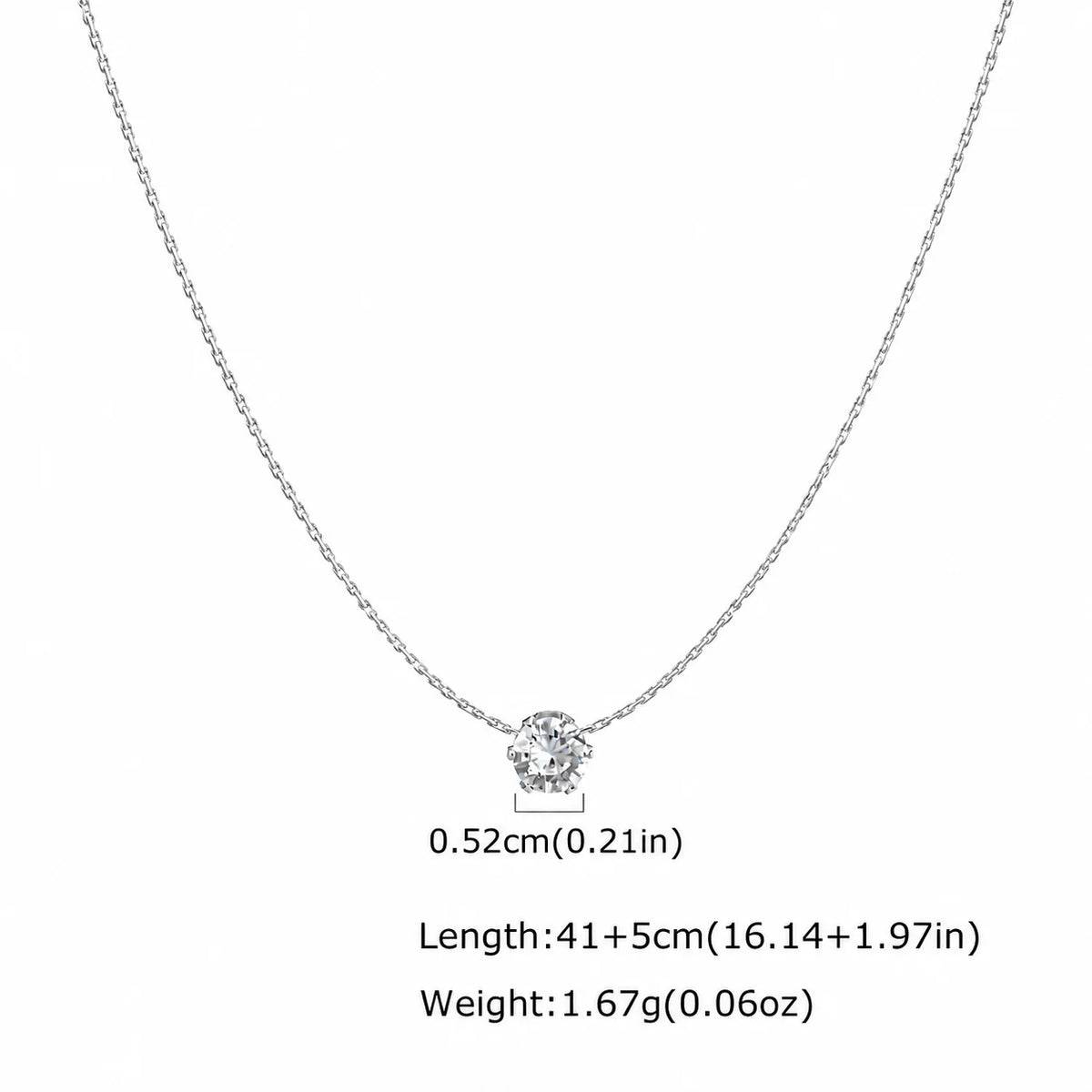 Solis Solitaire necklace
