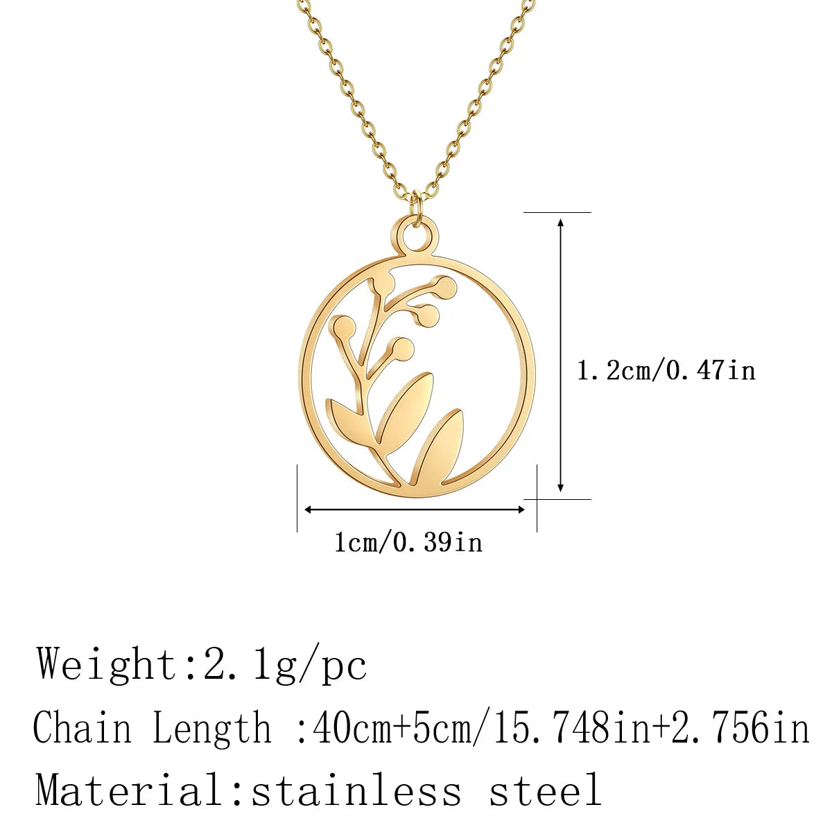Minimalist Foliage necklace