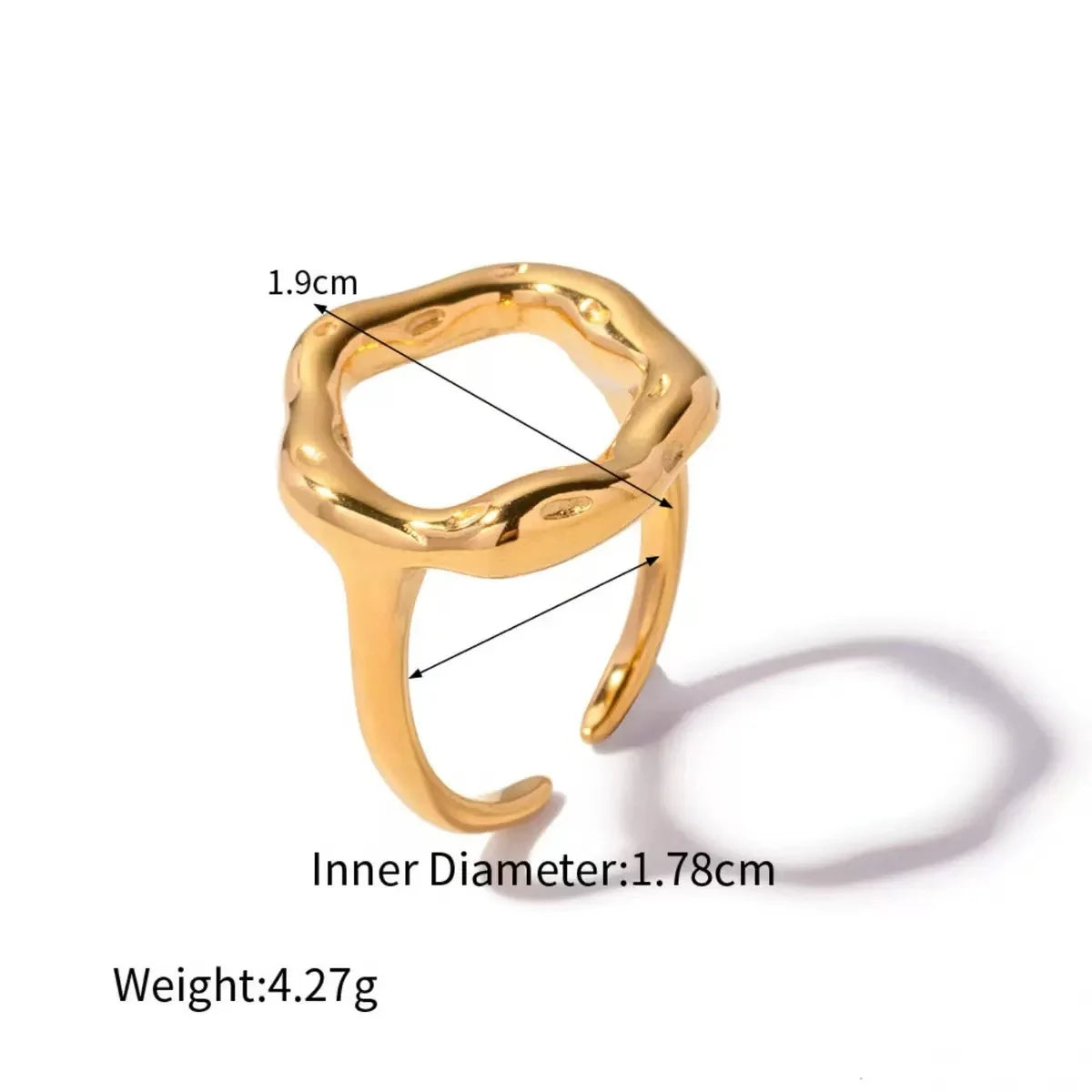 Golden Conch Stacker rings